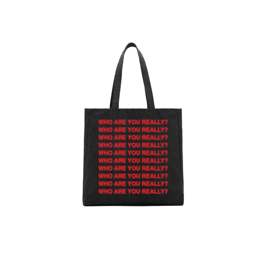 'Who are you really?' Tote Bag