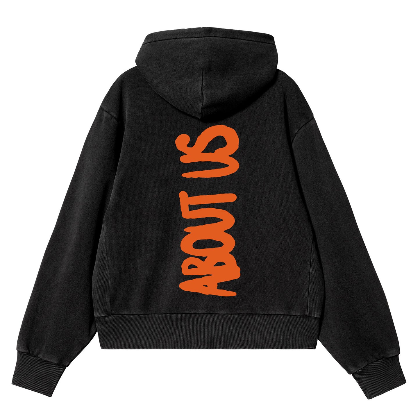 About Us Orange Hoodie